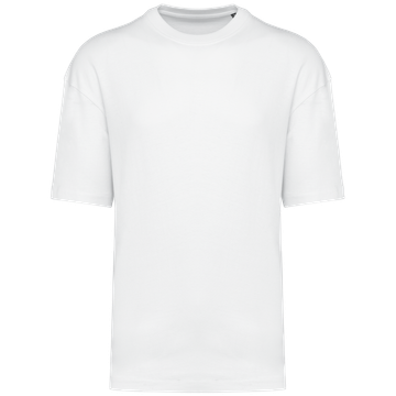 Unisex oversized medvilniniai trumpomis rankovėmis marškinėliai — naturalusdrabuziai.lt