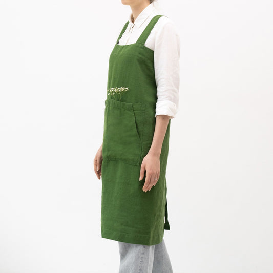 lino Tales True Green lino Pinafore prijuostė — naturalusdrabuziai.lt