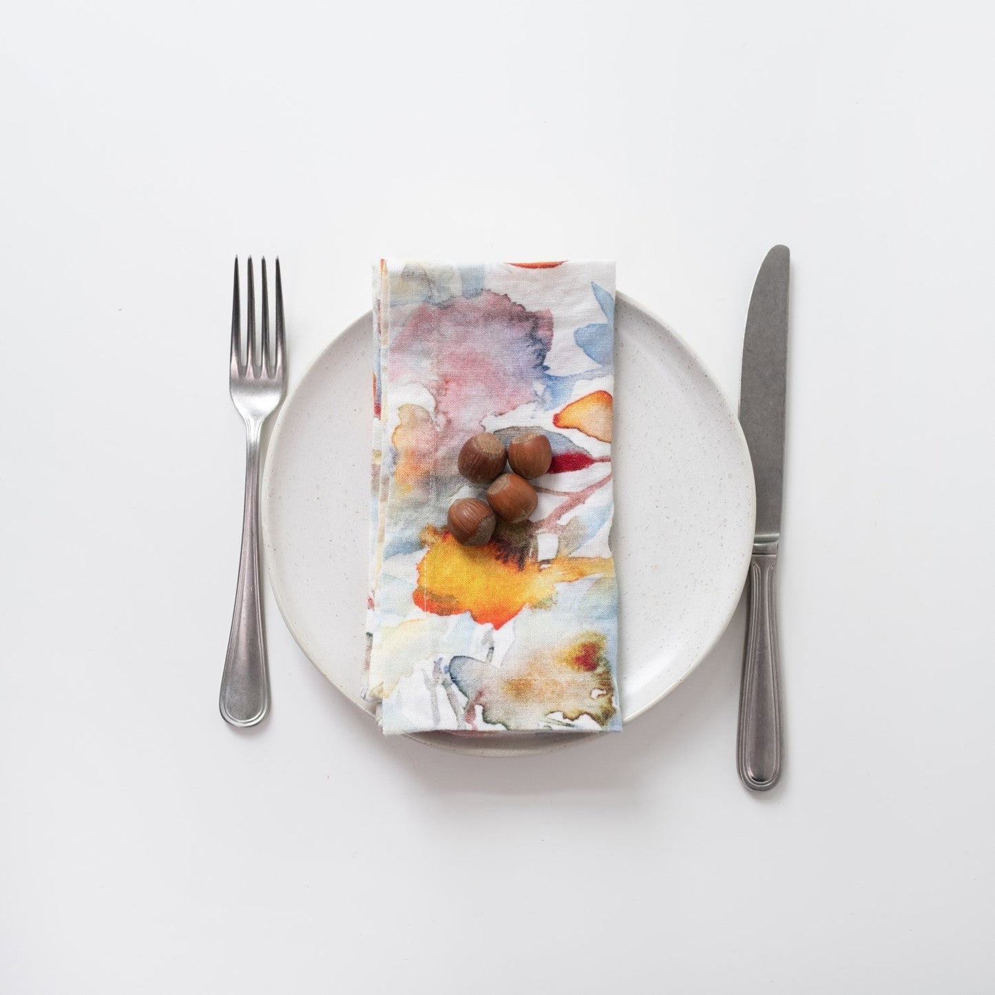 LIMITED EDITION Orange Flow lino servetėlių rinkinys 2 vnt. — naturalusdrabuziai.lt