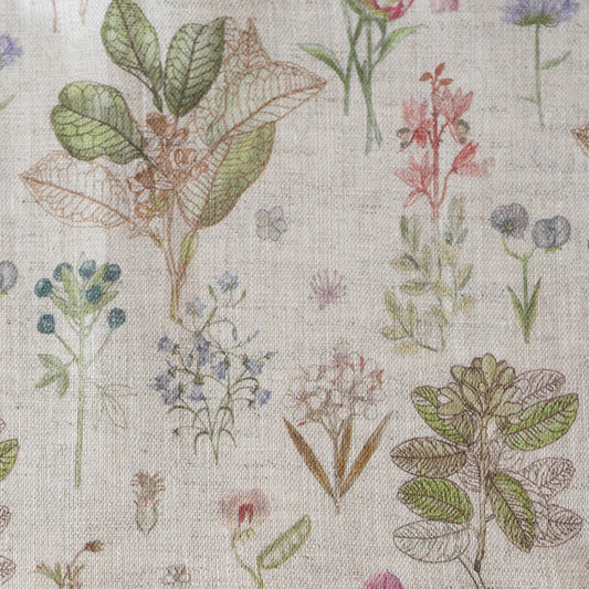 Unwashed Botany on Light Natural lino Fabric 185 g/sq.m — naturalusdrabuziai.lt