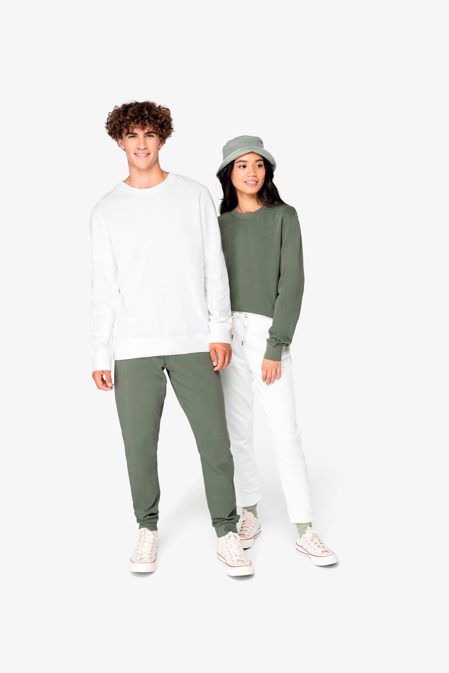 Unisex organinės medvilnės sportinės kelnės — naturalusdrabuziai.lt