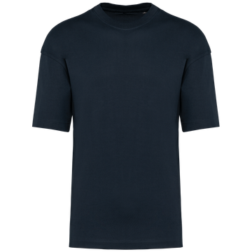 Unisex oversized medvilniniai trumpomis rankovėmis marškinėliai — naturalusdrabuziai.lt