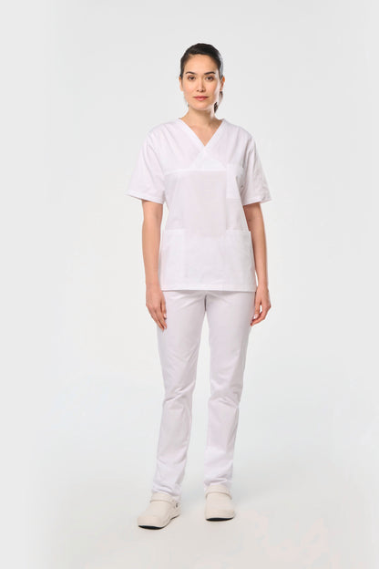 Unisex medvilnės tvilo audinio elastingos juosmens kelnės — naturalusdrabuziai.lt