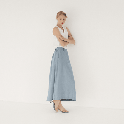 Allure Linen Gardenia Skirt