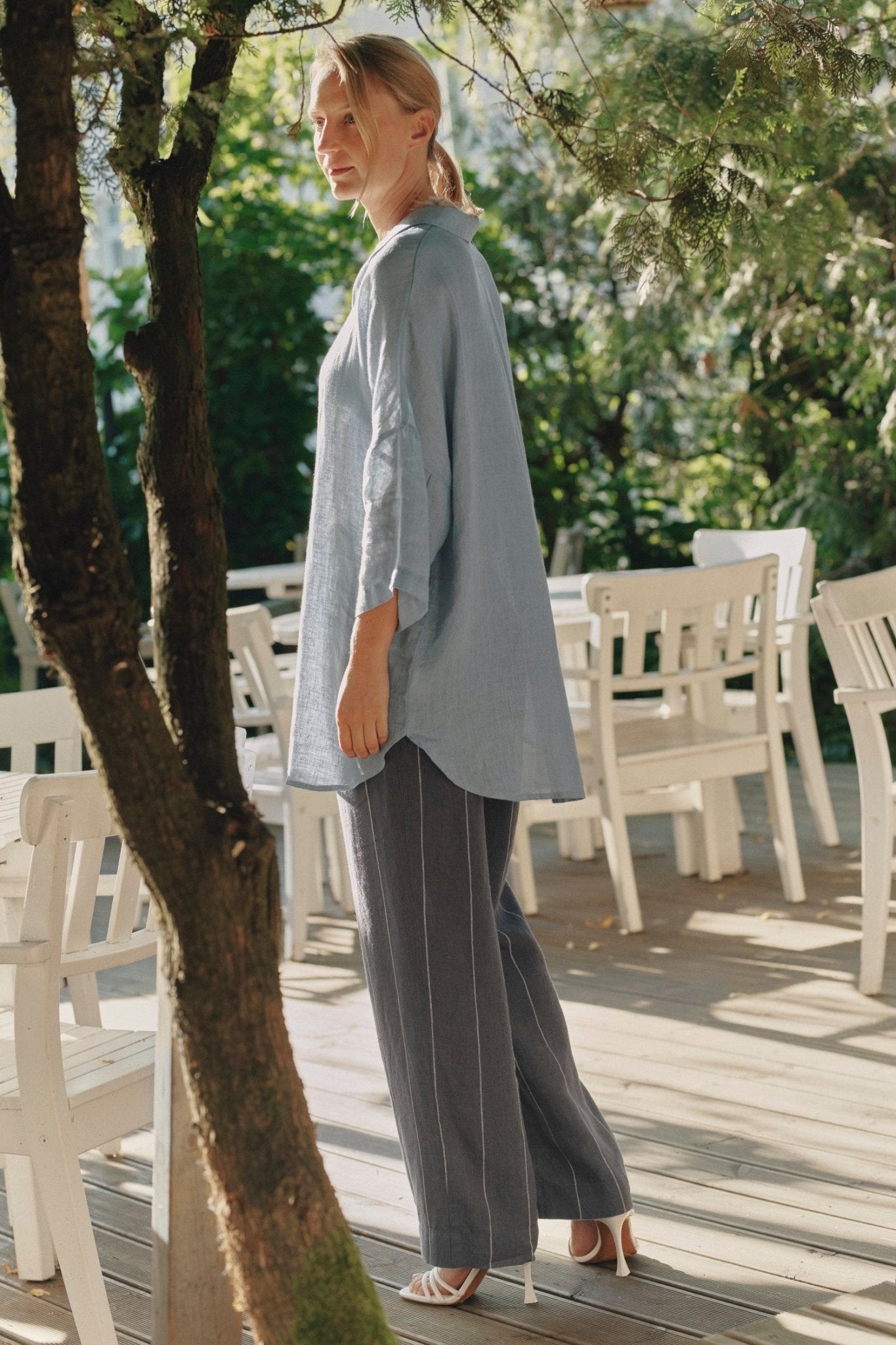 Allure Linen Oregano Shirt