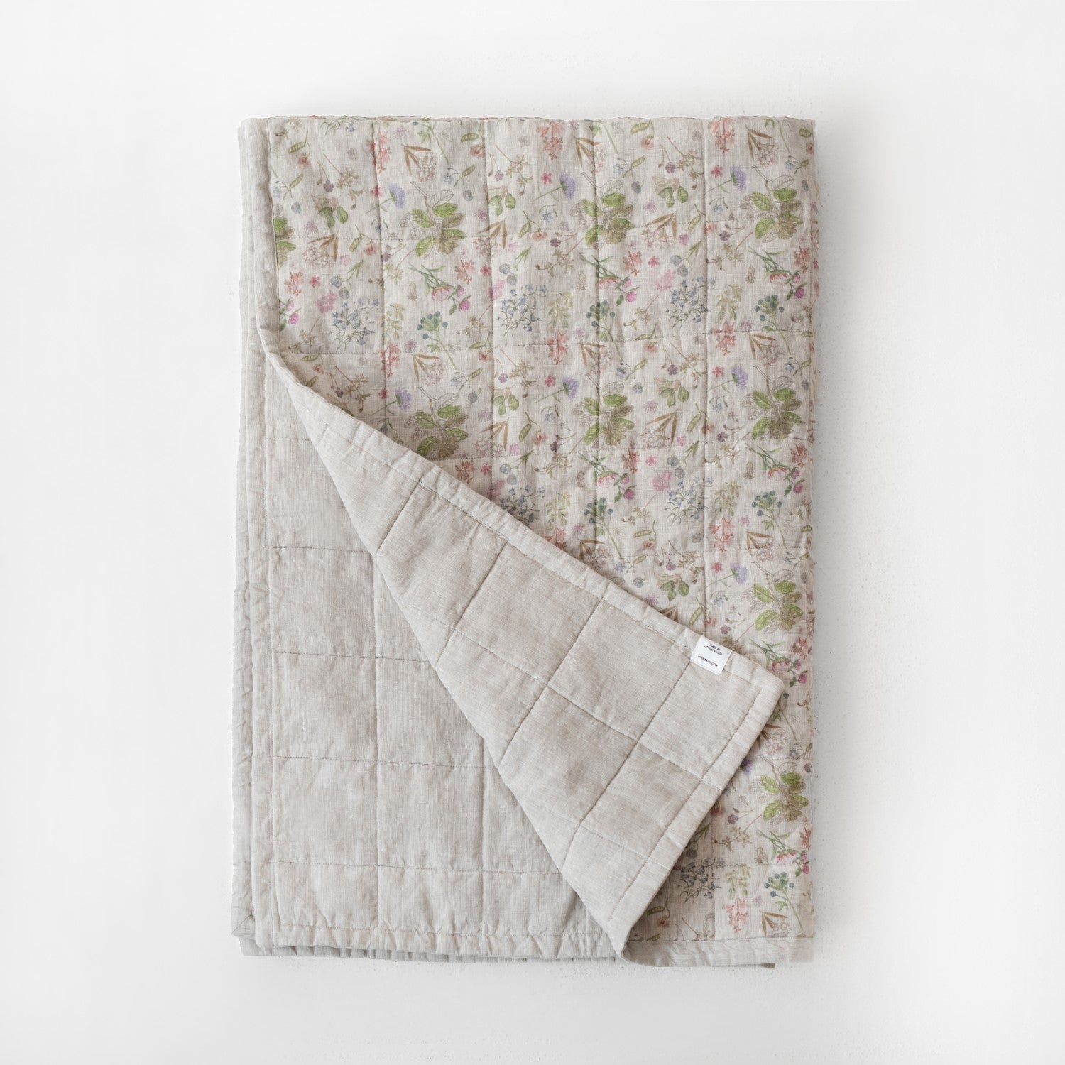 Botani & Melange lino Quilted antklodė — naturalusdrabuziai.lt