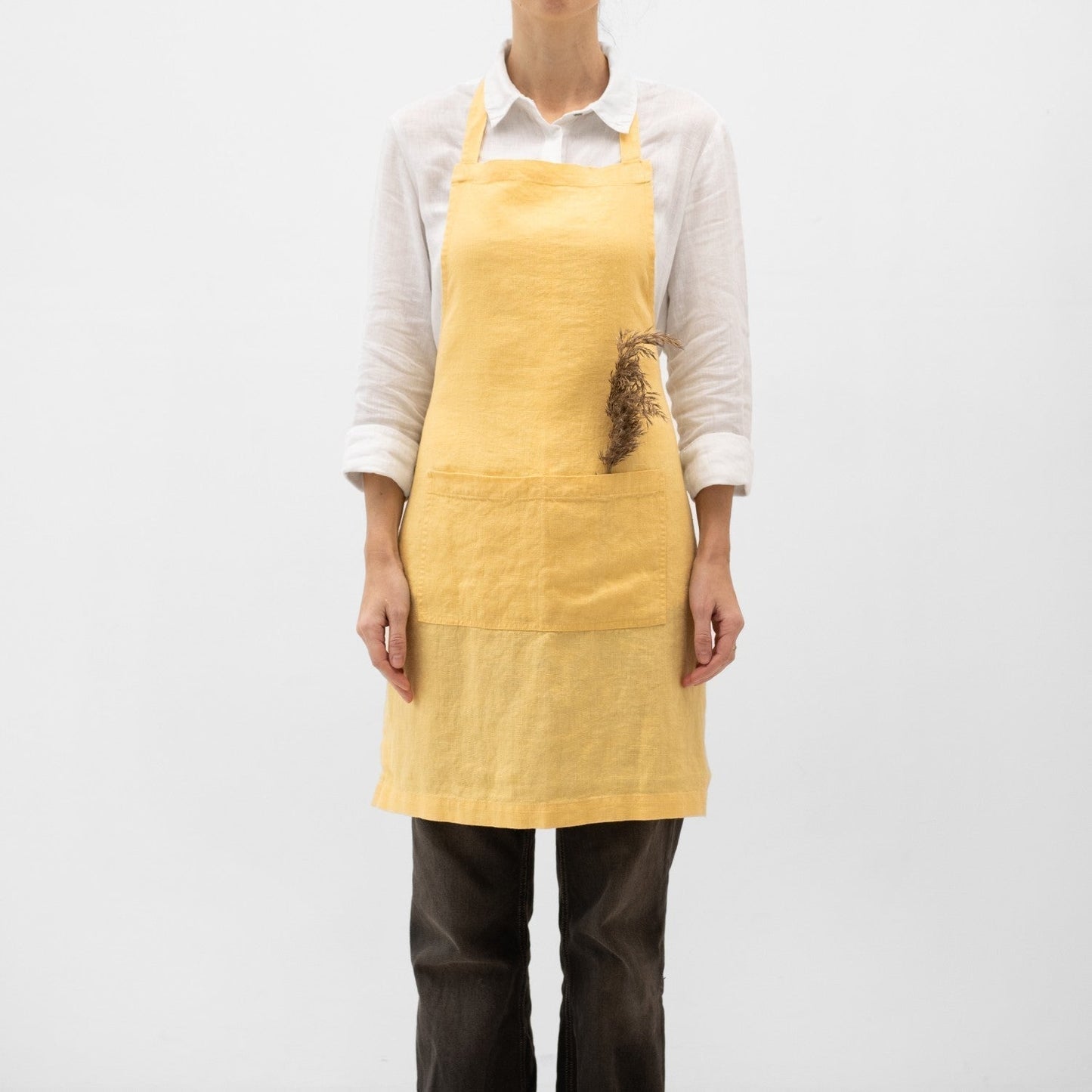 Butter lino kasdienė prijuostė — naturalusdrabuziai.lt