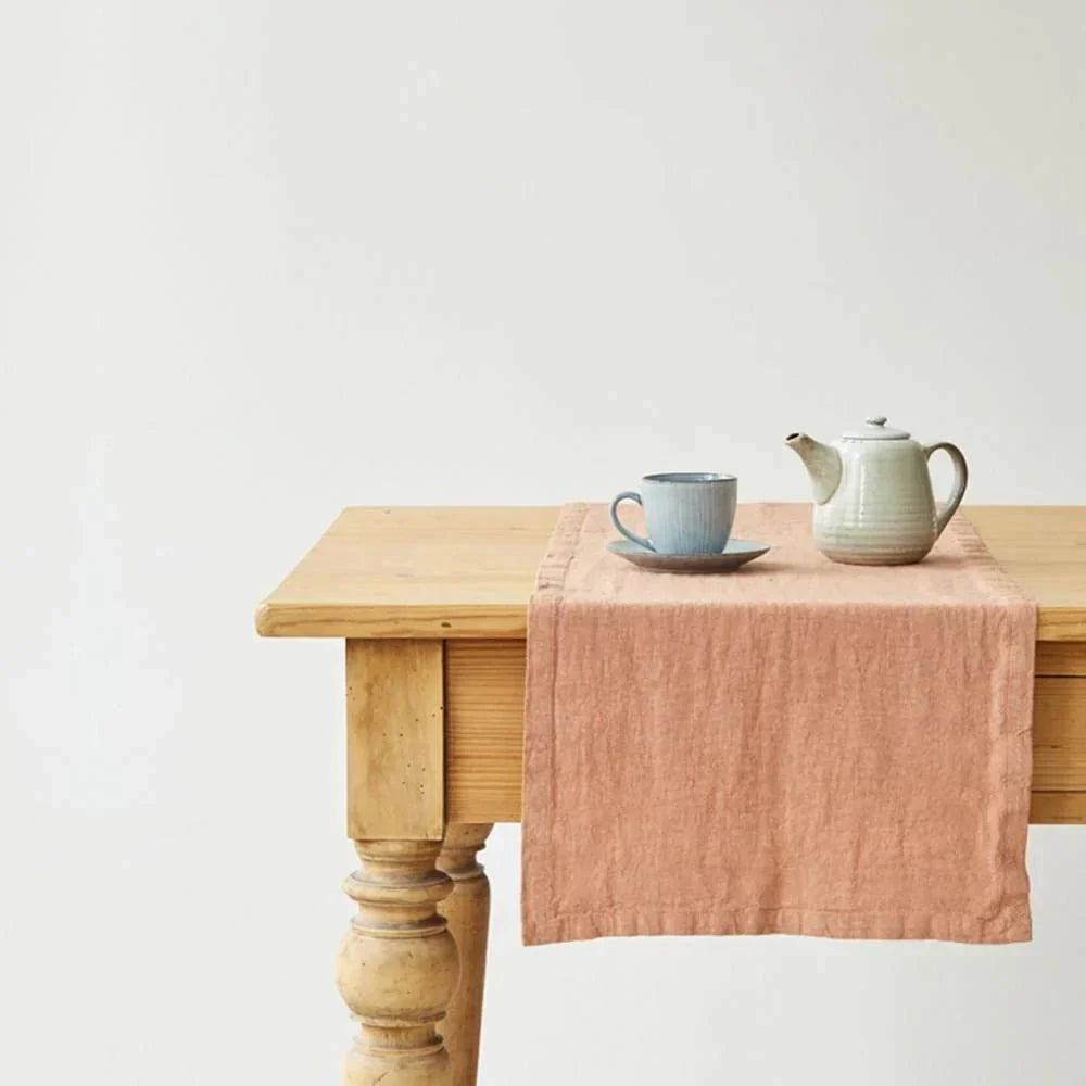 Cafe Creme lino stalo takelis — naturalusdrabuziai.lt