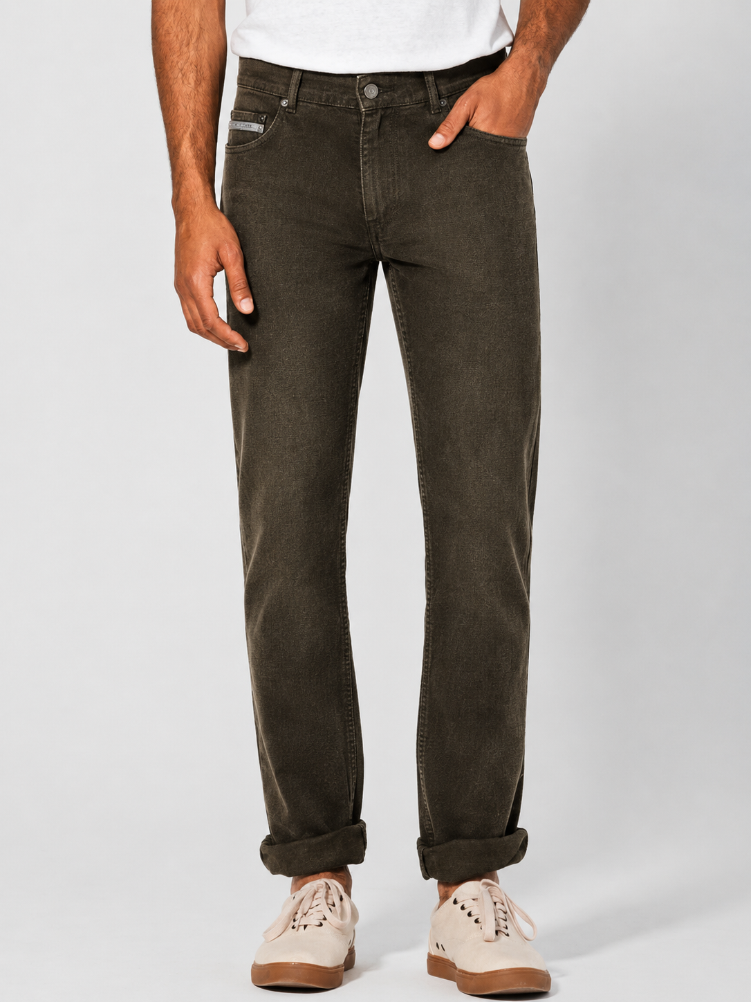 100% kanapių džinsai (unisex) – Tobacco