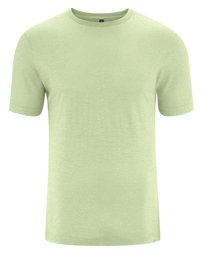 Vyriški Slim Fit marškinėliai iš kanapių ir ekologiškos medvilnės – Matcha žalia