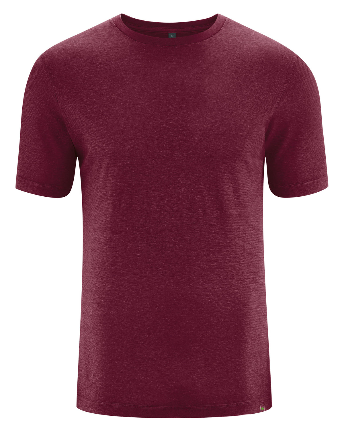 Vyriški Slim Fit marškinėliai iš kanapių ir ekologiškos medvilnės – Rioja raudona