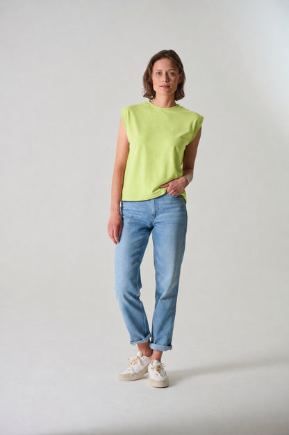 Moteriški marškinėliai iš kanapių ir ekologiškos medvilnės (DH891OEB) – lind