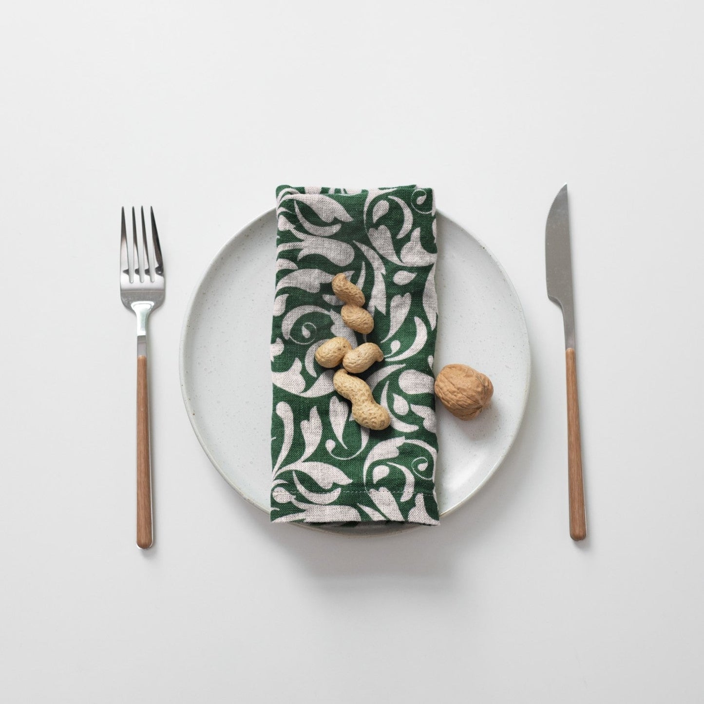 Evergreen Damask lino servetėlių rinkinys 2 vnt. — naturalusdrabuziai.lt