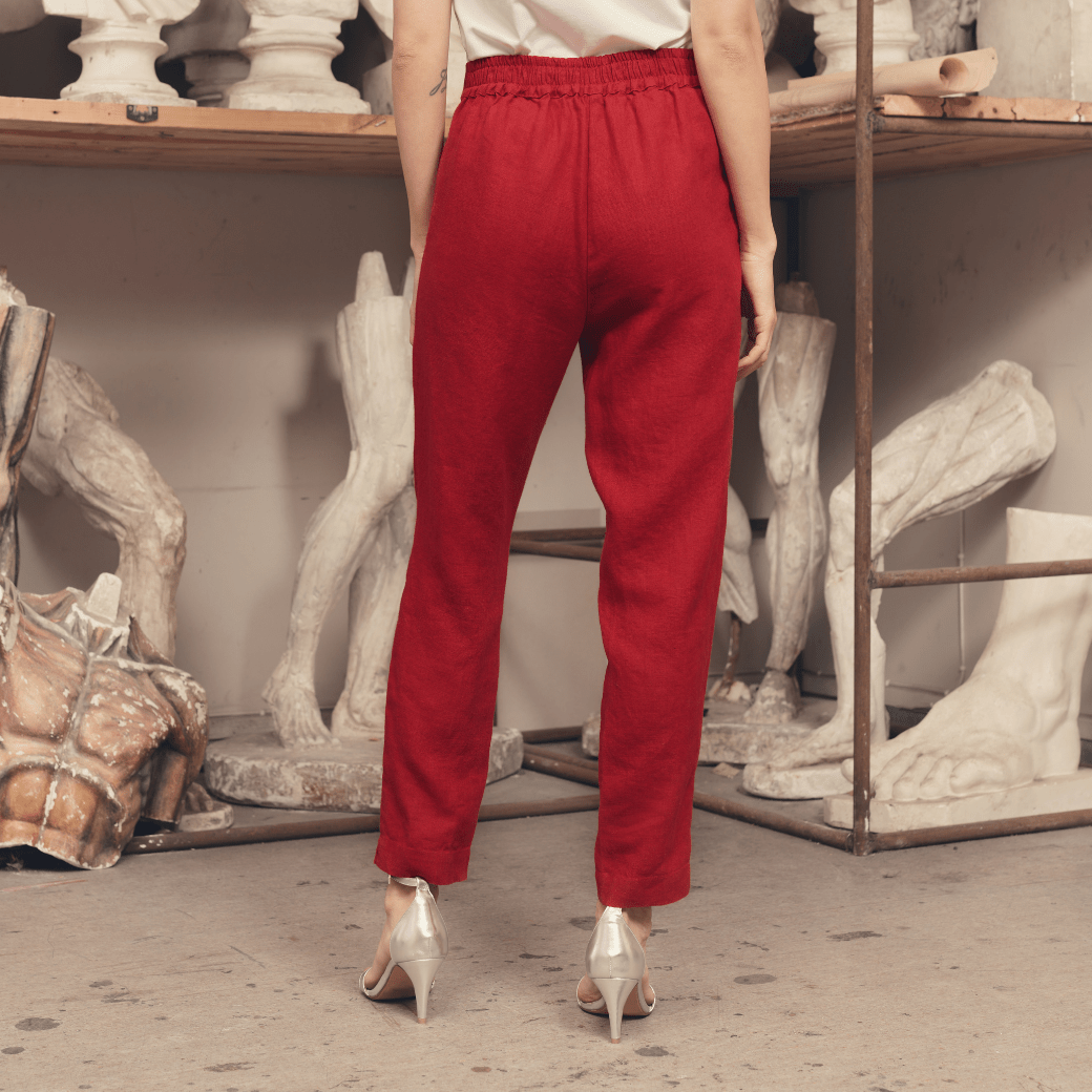 Lava Falls Linen Gladiolus Trousers
