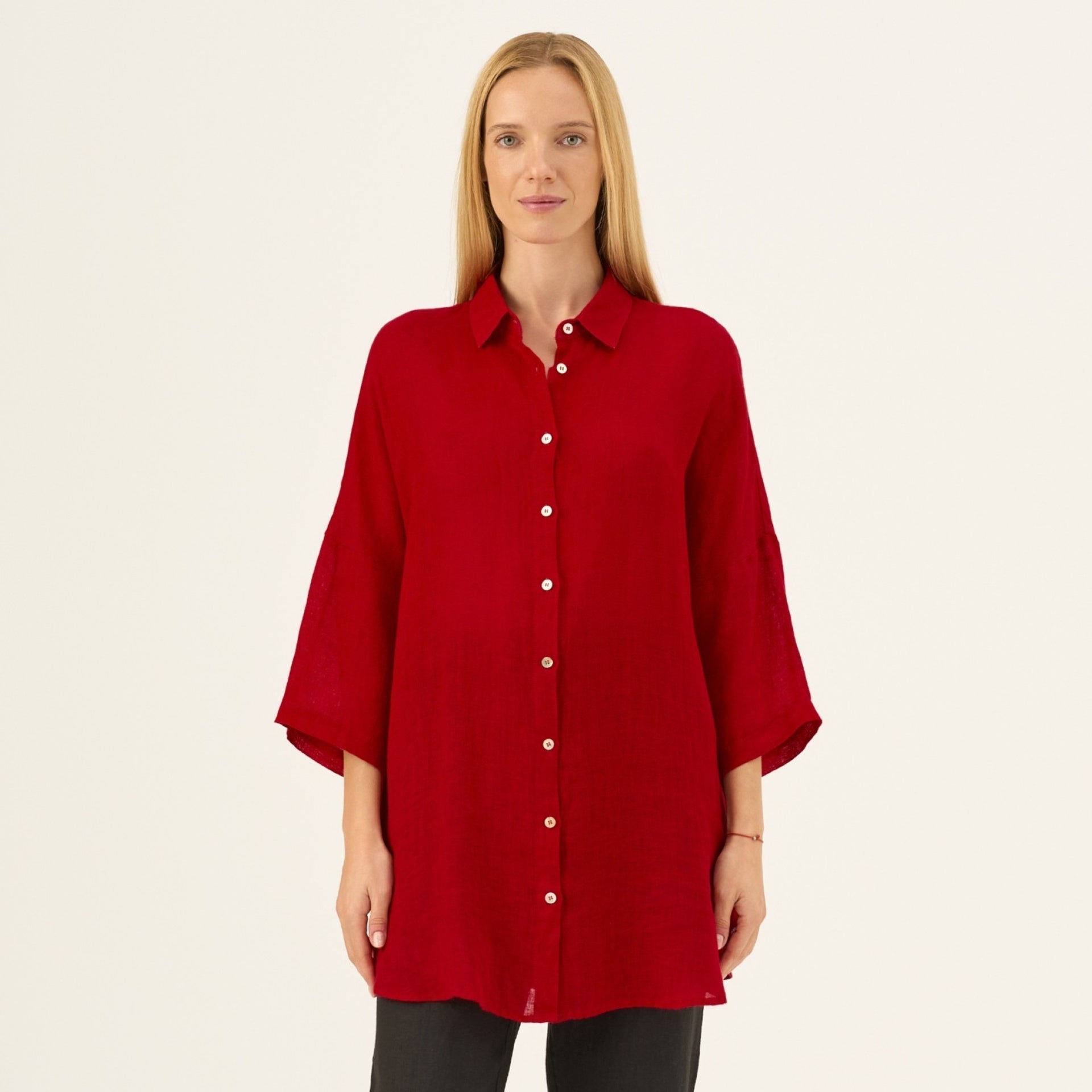 Lava Falls lino Oregano marškiniai — naturalusdrabuziai.lt