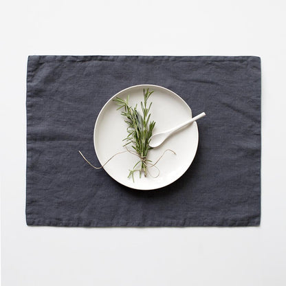 LIMITED EDITION Dark Grey lino staltiesėlė — naturalusdrabuziai.lt