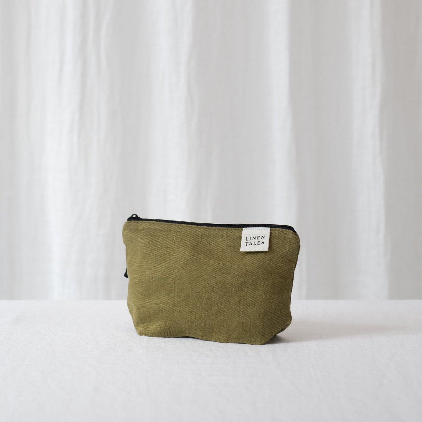 LIMITED EDITION lino Tales Moss Twill lino Makeup krepšelis — naturalusdrabuziai.lt