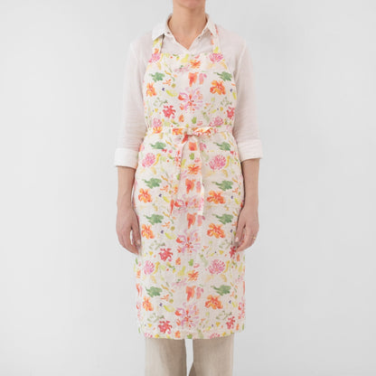 LIMITED EDITION Wildflower Flow lino šefo prijuostė — naturalusdrabuziai.lt
