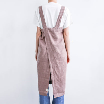 lino Tales Ashes of Roses lino Pinafore prijuostė — naturalusdrabuziai.lt