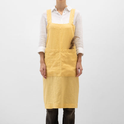 lino Tales Butter lino Pinafore prijuostė — naturalusdrabuziai.lt