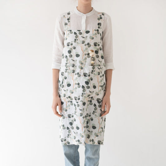 lino Tales Eucalyptus lino Pinafore prijuostė — naturalusdrabuziai.lt