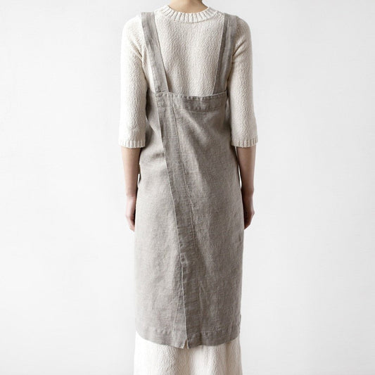 lino Tales Natural lino Pinafore prijuostė — naturalusdrabuziai.lt