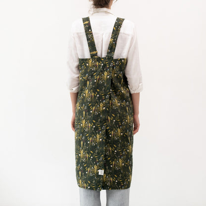 lino Tales Woodland lino Pinafore prijuostė — naturalusdrabuziai.lt