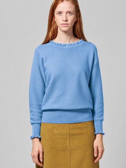 Moteriškas megztinis iš kanapių ir ekologiškos medvilnės (LZ312OEB) – heaven