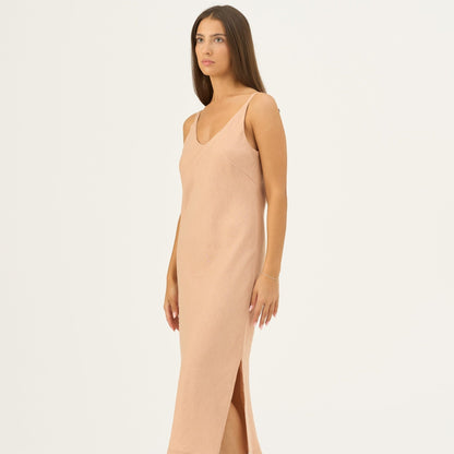 Maple Sugar Linen Chamomile Dress