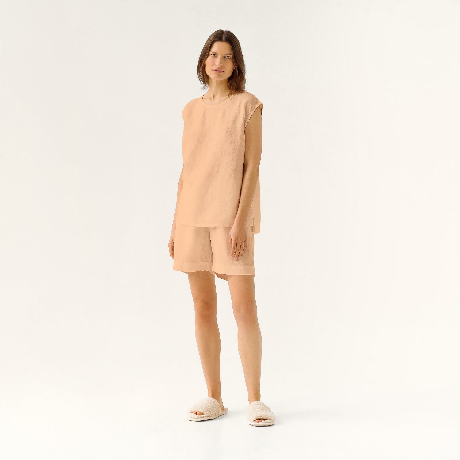 Maple Sugar lino Verbena Pyjama rinkinys — naturalusdrabuziai.lt