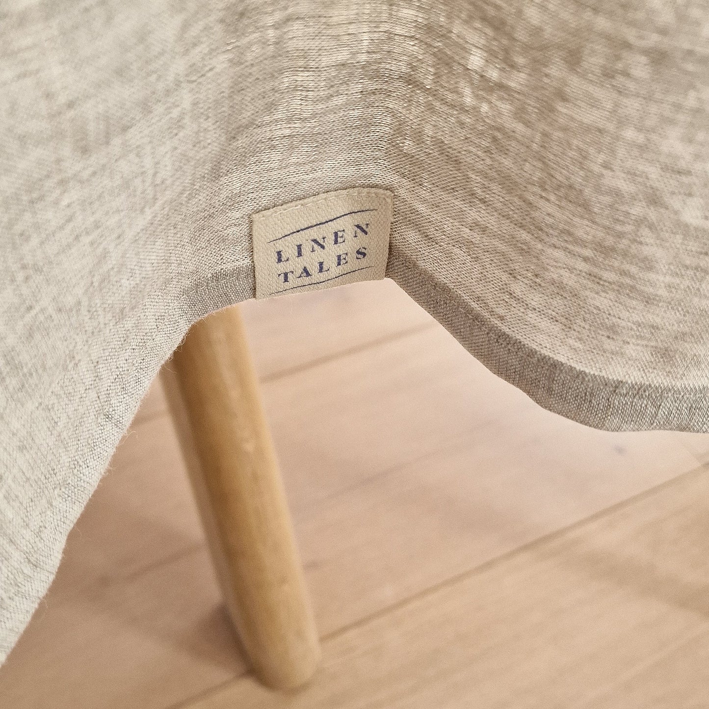 Melange Lightweight lino staltiesė — naturalusdrabuziai.lt