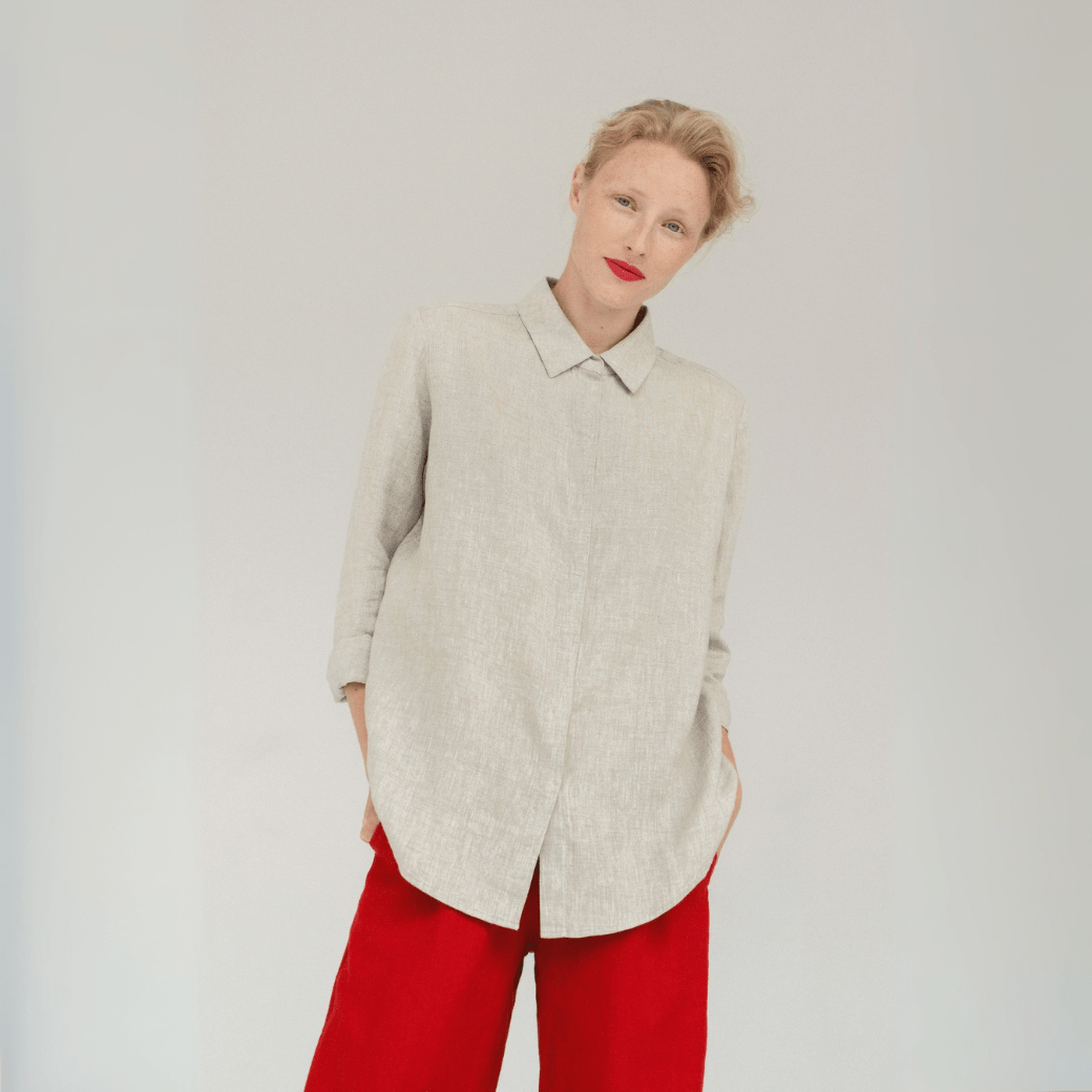 Melange Linen Azalea Shirt