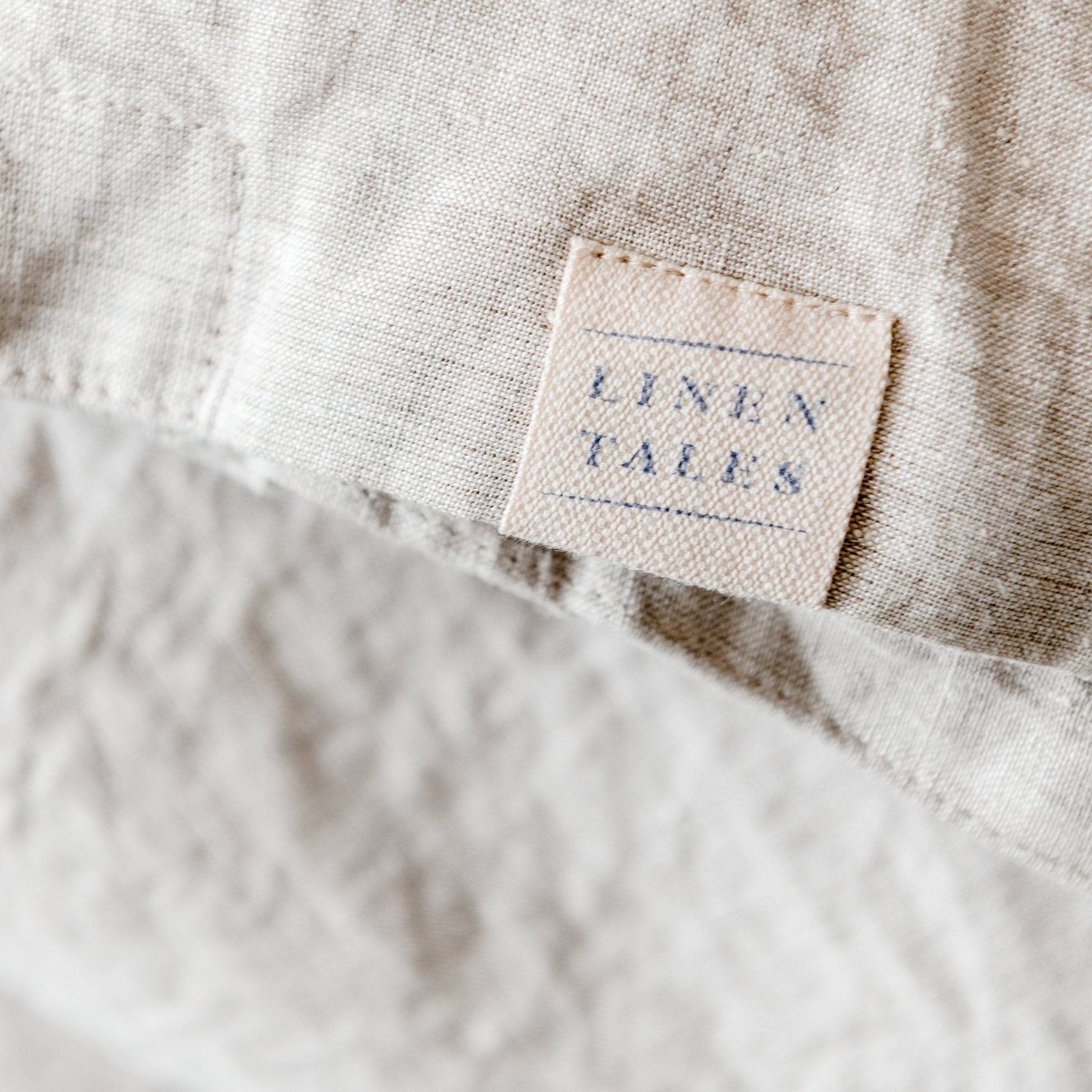Melange lino pagalvės užvalkalas — naturalusdrabuziai.lt