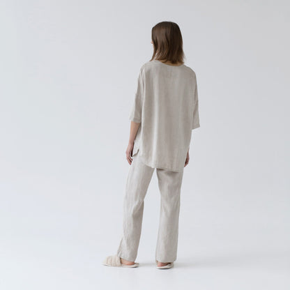 Melange lino Primrose Loungewear rinkinys — naturalusdrabuziai.lt