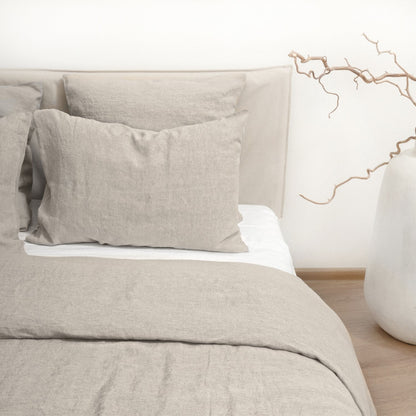 Natural lino antklodės užvalkalas rinkinys — naturalusdrabuziai.lt