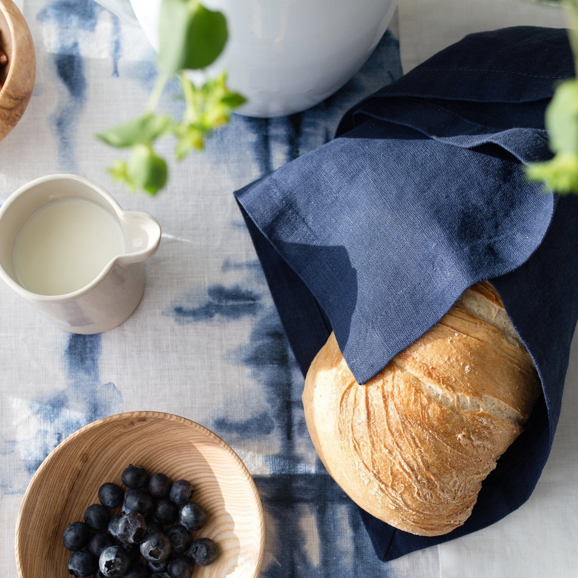 Navy lino servetėlių rinkinys 2 vnt. — naturalusdrabuziai.lt
