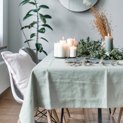 Sage lino staltiesė — naturalusdrabuziai.lt