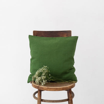 True Green lino pagalvėlės užvalkalas — naturalusdrabuziai.lt