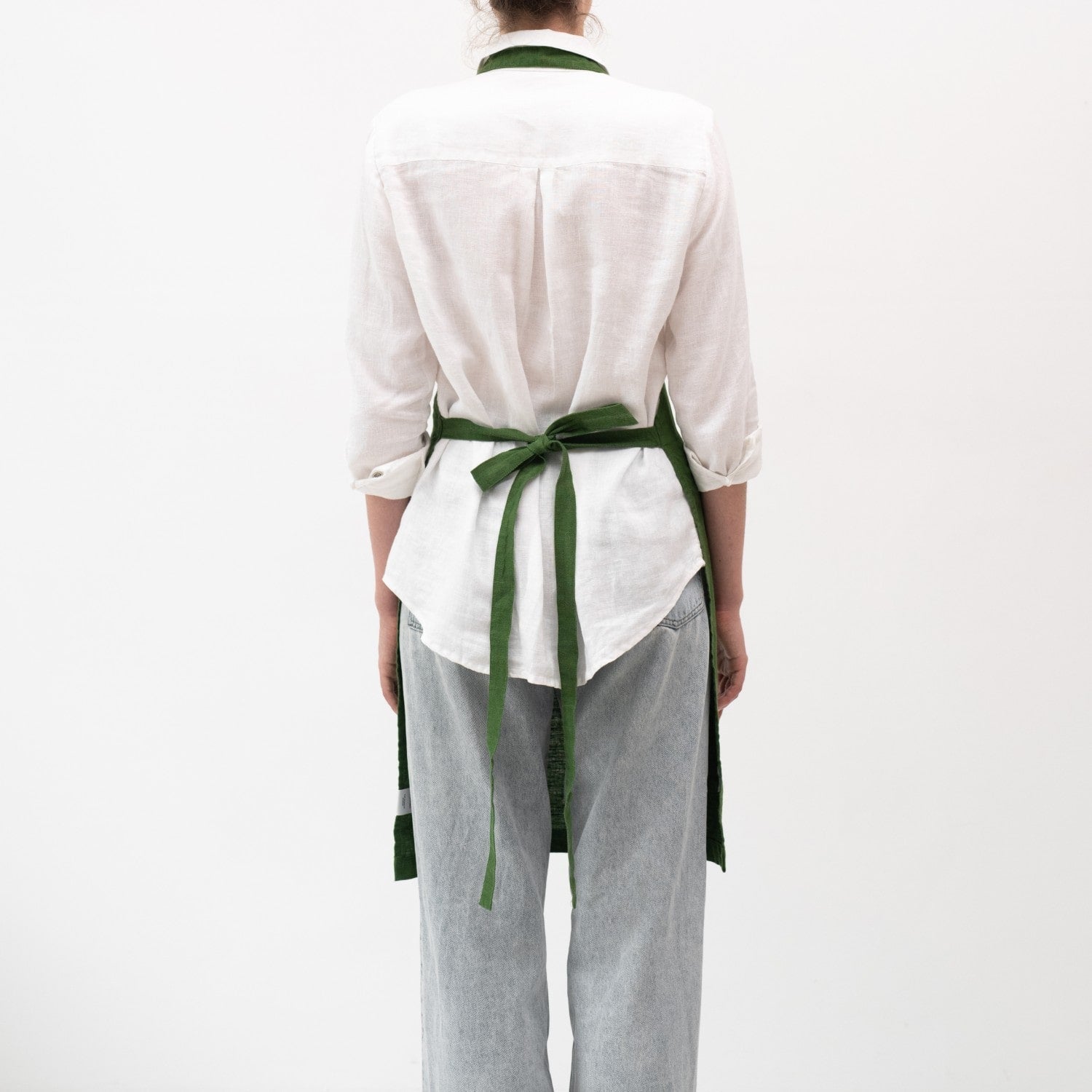 True Green lino kasdienė prijuostė — naturalusdrabuziai.lt