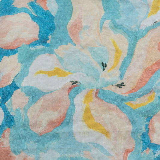 Unwashed LIMITED EDITION Pastel Iris lino Fabric 185 g/sq.m — naturalusdrabuziai.lt