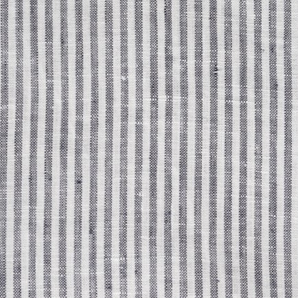 Unwashed Wide Thin Black Stripes lino Fabric 160 g/sq.m — naturalusdrabuziai.lt