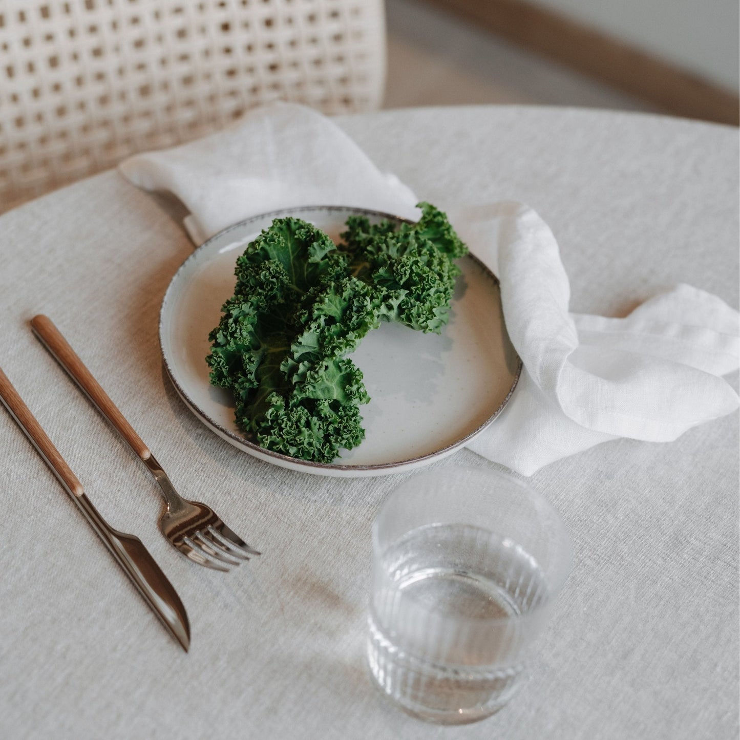 White Lightweight lino servetėlių rinkinys 2 vnt. — naturalusdrabuziai.lt