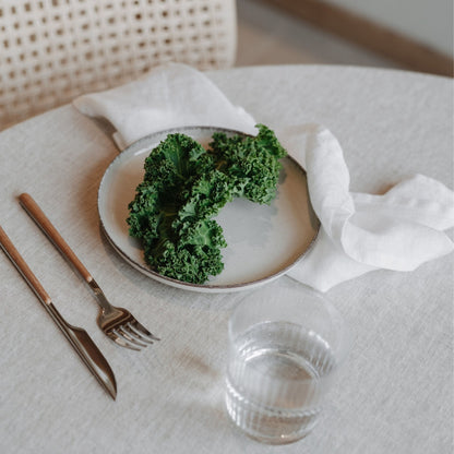 White Lightweight lino servetėlių rinkinys 2 vnt. — naturalusdrabuziai.lt